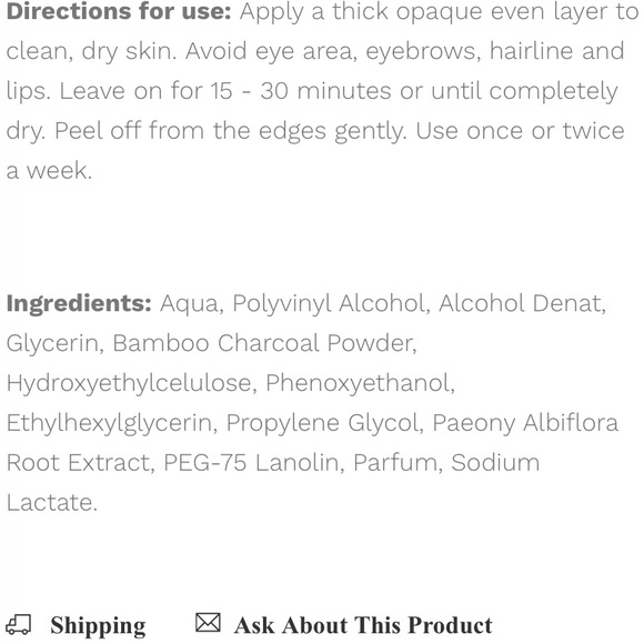 Eclat Skin Charcoal Black Peel off Mask NIB 50ml/1.7 fl oz - Picture 12 of 14